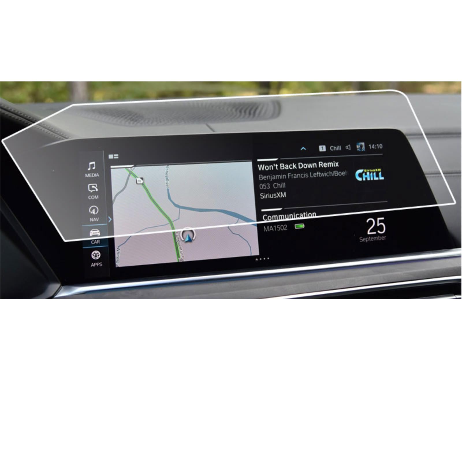 Verre trempé de navigation BMW X5 G05 anti-rayures pour écran LCD X7 2019