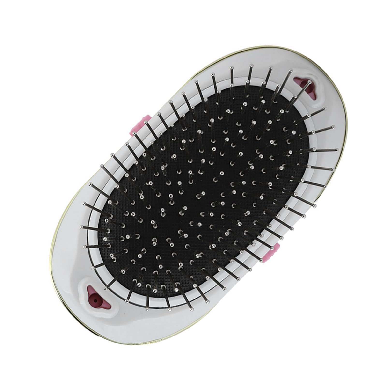 Peine de Masaje de Iones Cepillo de Masaje Antiestático de Iones Negativos Peine de Masaje Cepillo Desenredante Eléctrico Portátil para el Cuero Cabelludo Champú para Masaje de Cabeza (Rosado)