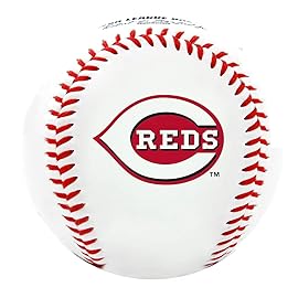 Rawlings | MLB Team Logo Baseball | Cincinnati Reds | Official | White