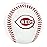 Rawlings | MLB Team Logo Baseball | Cincinnati Reds | Official | White