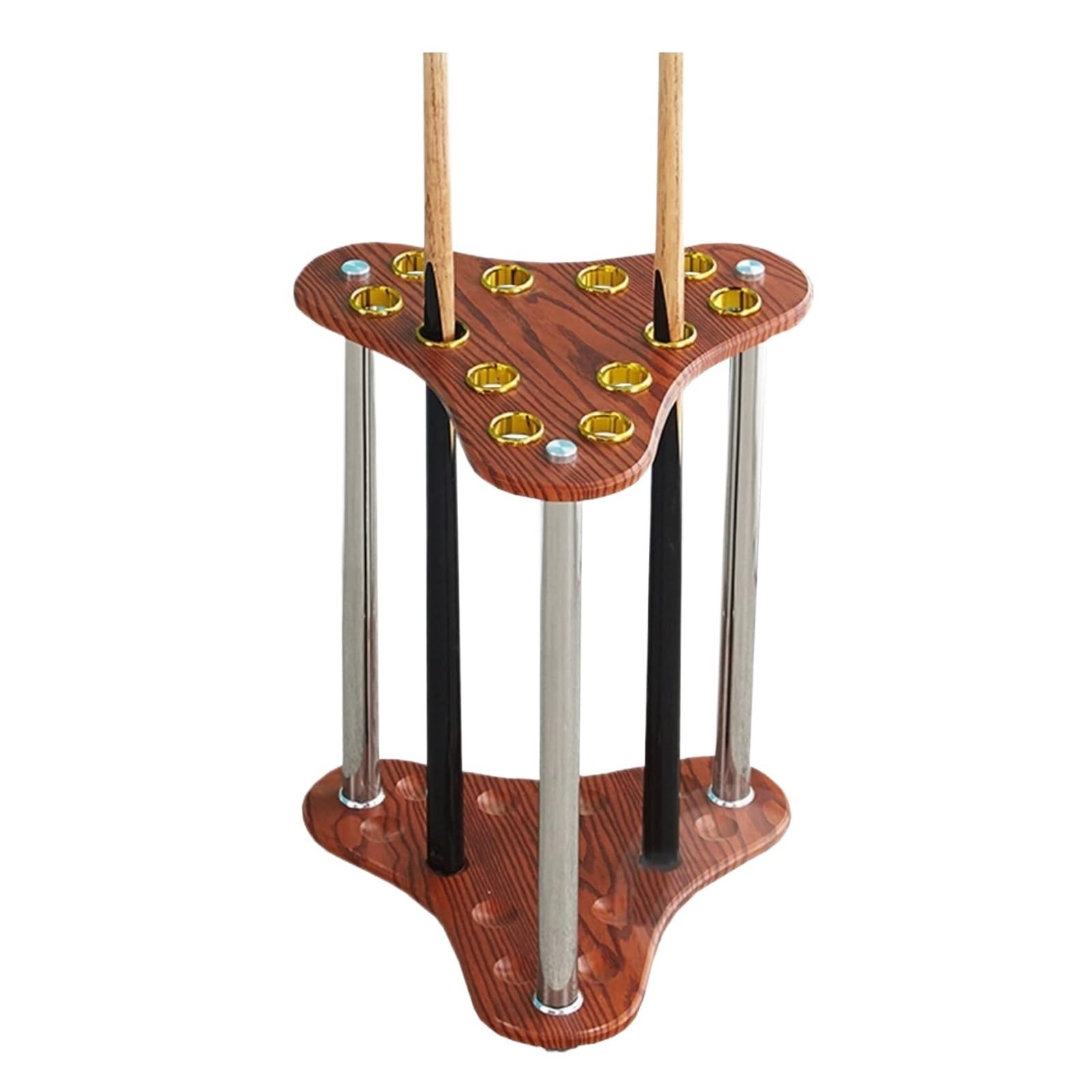 MHbdfsxz Golf Club Organizer For Indoor Outdoor Golf Club Rack Wood Large Clubs Organizer Racks Space Saving Holder Stand Equipment Golf Course Accessories(Bruin)