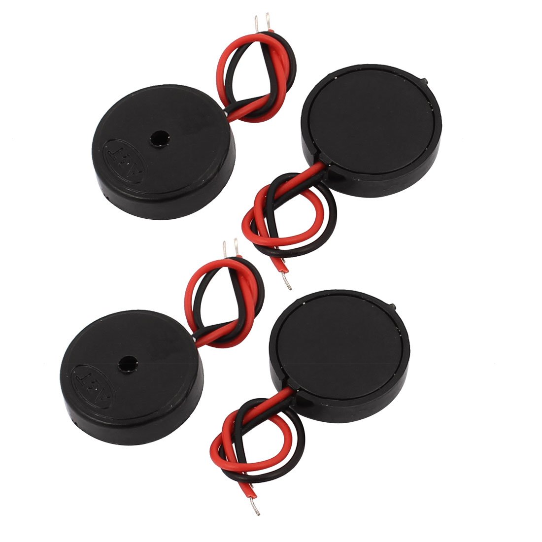 Aexit 4Pcs (Electroacoustic device) DC 30V 80dB Sound Passive Electronic Buzzer Alarm 14mm x (41ry786qf240) 4mm Black-image-41
