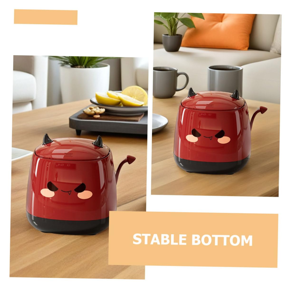 Toyvian Mini Schreibtisch Mülleimer Mit Deckel Klein Für Arbeitsplatte Winziger Abfalleimer Für Arbeitsplatte Niedlicher Schreibtisch Mülleimer Mini Abfallkorb