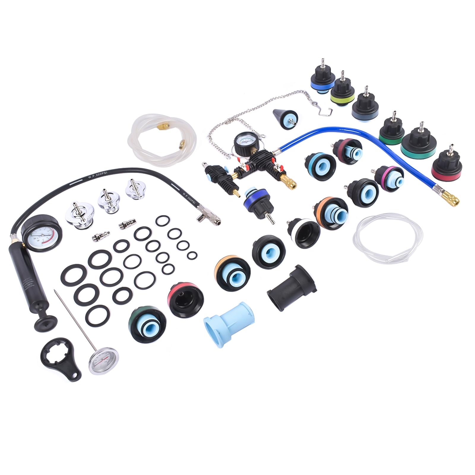 Universale Radiatore Pressione Tester Kit 31 Pezzi per Auto Sistema di Raffreddamento Test