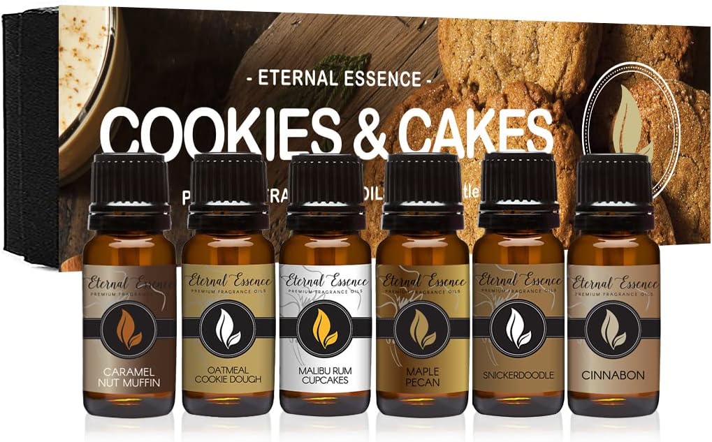 Eternal Essence Oils Guy's Night Out Premium Fragrance Oils Set - Including Happy Men, Blue Sage, White Sand, Warm Rustic Woods, Musk and White Musk - Men's Scented Oils (6 Pack) : Health & Household