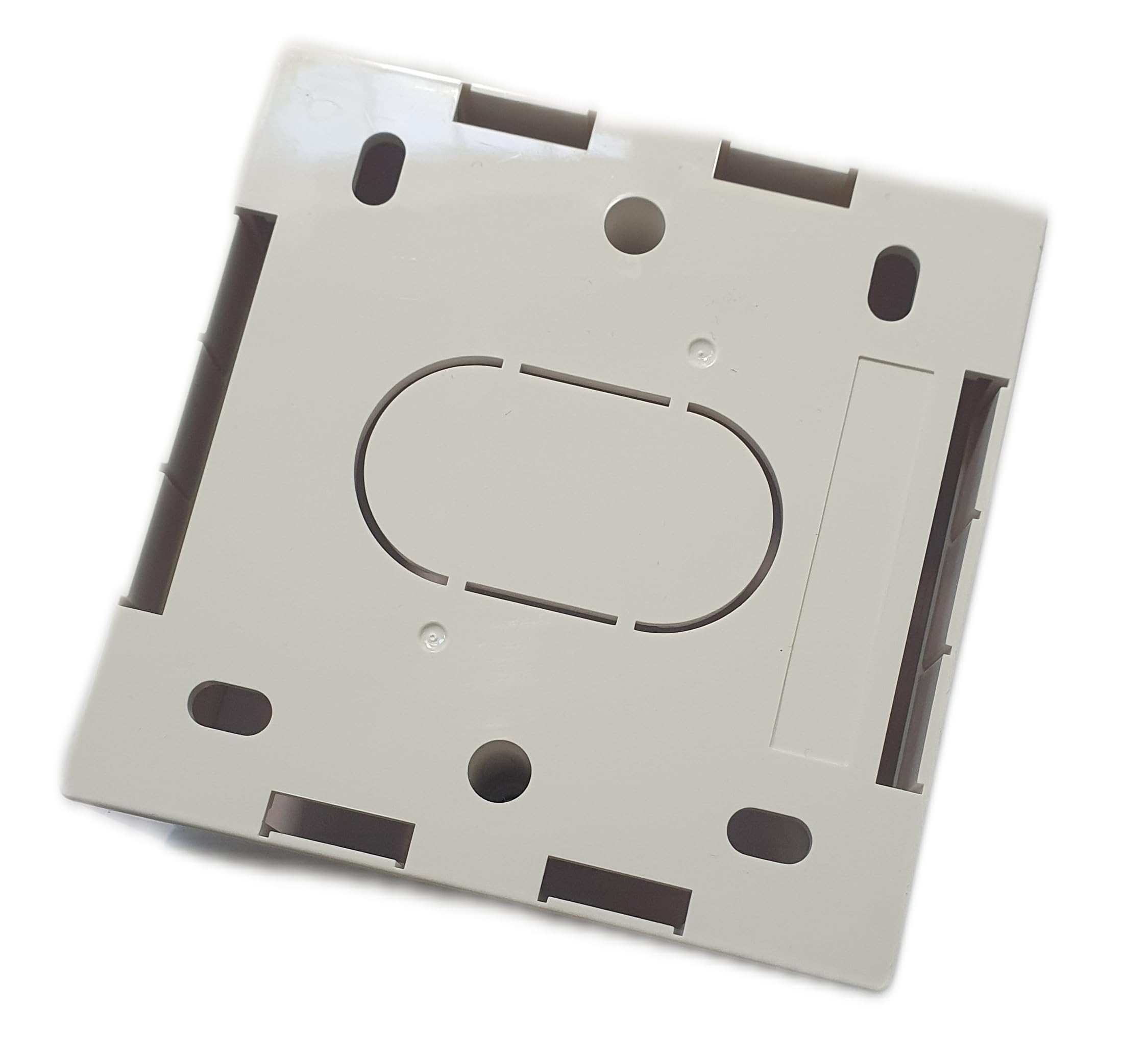 FOURKAY Single Gang Patress Box for Surface Mounting a HDBT Wallplate Extender. 45mm deep, White - Image 2