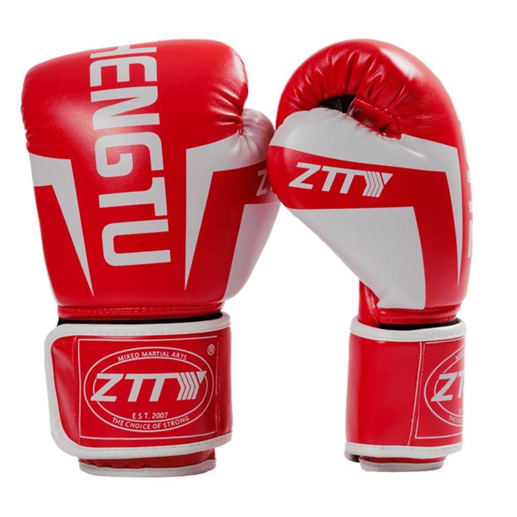 Formazione Guantoni da Boxe, Professionale Figli Adulti MMA Taekwondo Wrestling Guantoni da Boxe Grande per Sparring, Kickboxing, Lotta, Punch Bags, Double Fine velocità Palla,Rosa,8oz