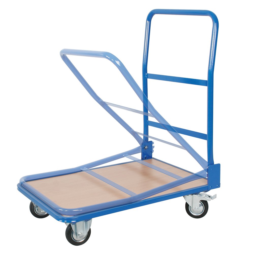 BRB Klappbügel-Wagen, LxBxH 900x600x900 mm, Tragkraft 150 kg, Oberkante Ladefläche 175 mm