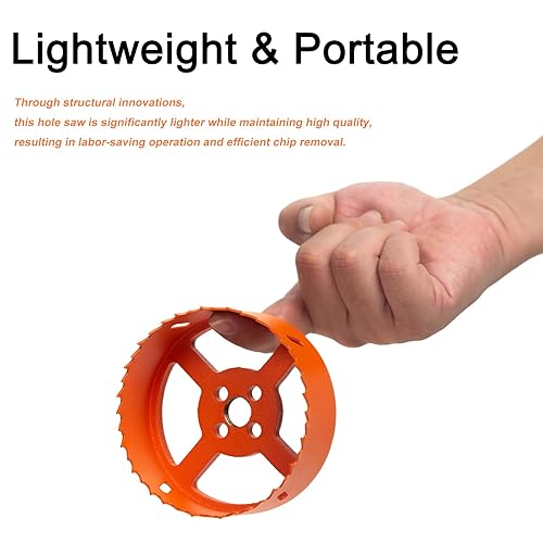 Miniatura 2 de Kit de sierra perforadora para proyectos de metal y madera de plástico, juego de sierra de agujero bimetálica con caja y cenador, 3, 4 y 4-14