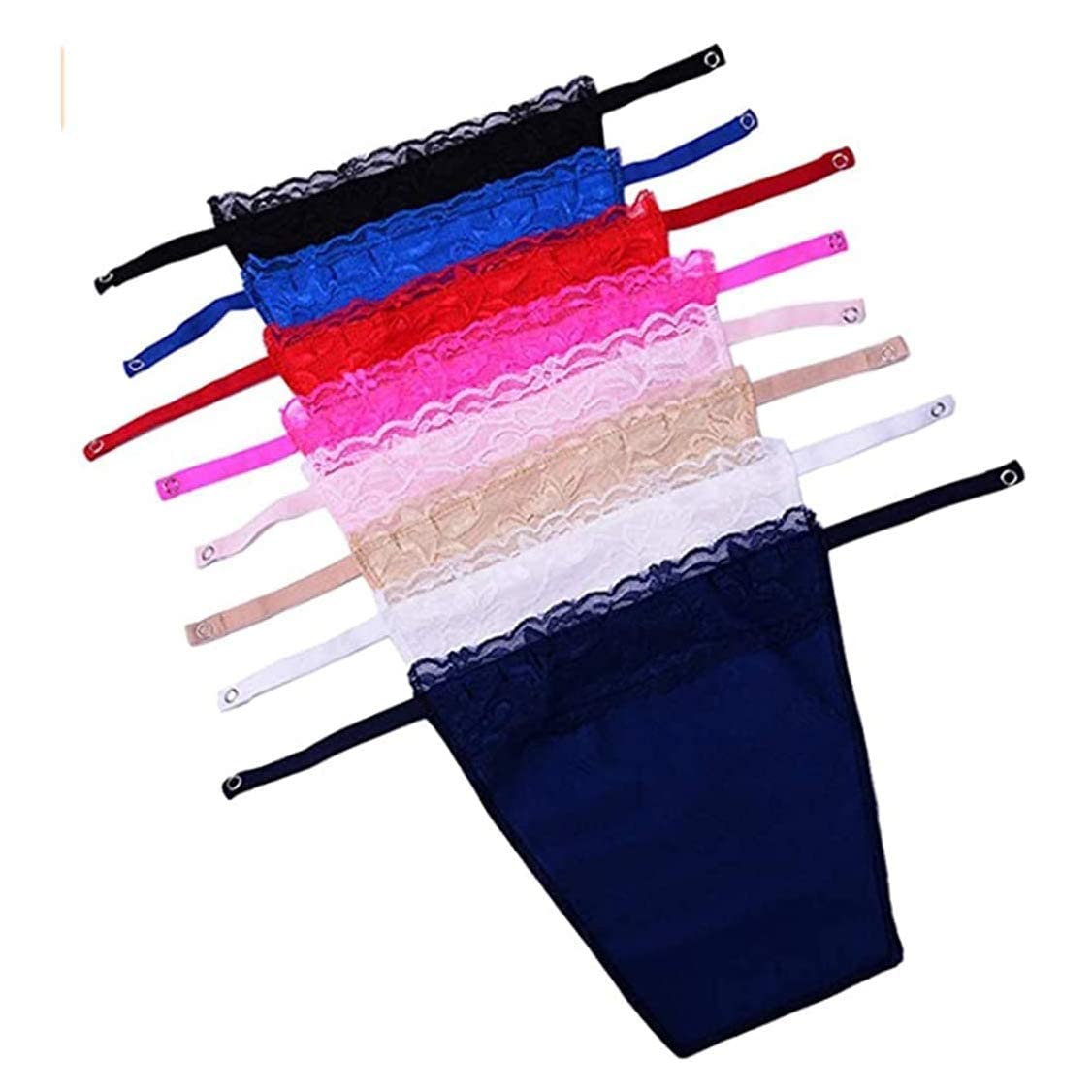 Anti Peep Invisible Bra Lady Lace, Camisole Clip-on Mock Snappy Bra Insert, Lace Mock Camisole Bra Insert Overlay Modesty Panel Vest -Flesh Color