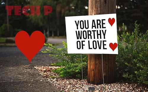 Tech P® 20 Pcs Sweet Heart Mini Decorations For Home Wall Decor Party Favors Mothers Day Gifts Valentine's Gifts-1.5"X 2" #TOP5