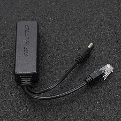KANASI PoE Splitter 48V a 12V, módulo adaptador de alimentación DC con protección contra rayos para cámaras IP de seguridad miniatura 5