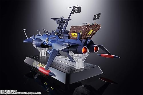 Miniatura 4 de TAMASHII NATIONS - Capitán pirata espacial Harlock - GX-93 Space PirateBattleship Arcadia, Bandai Spirits Soul of Chogokin Metal fundido