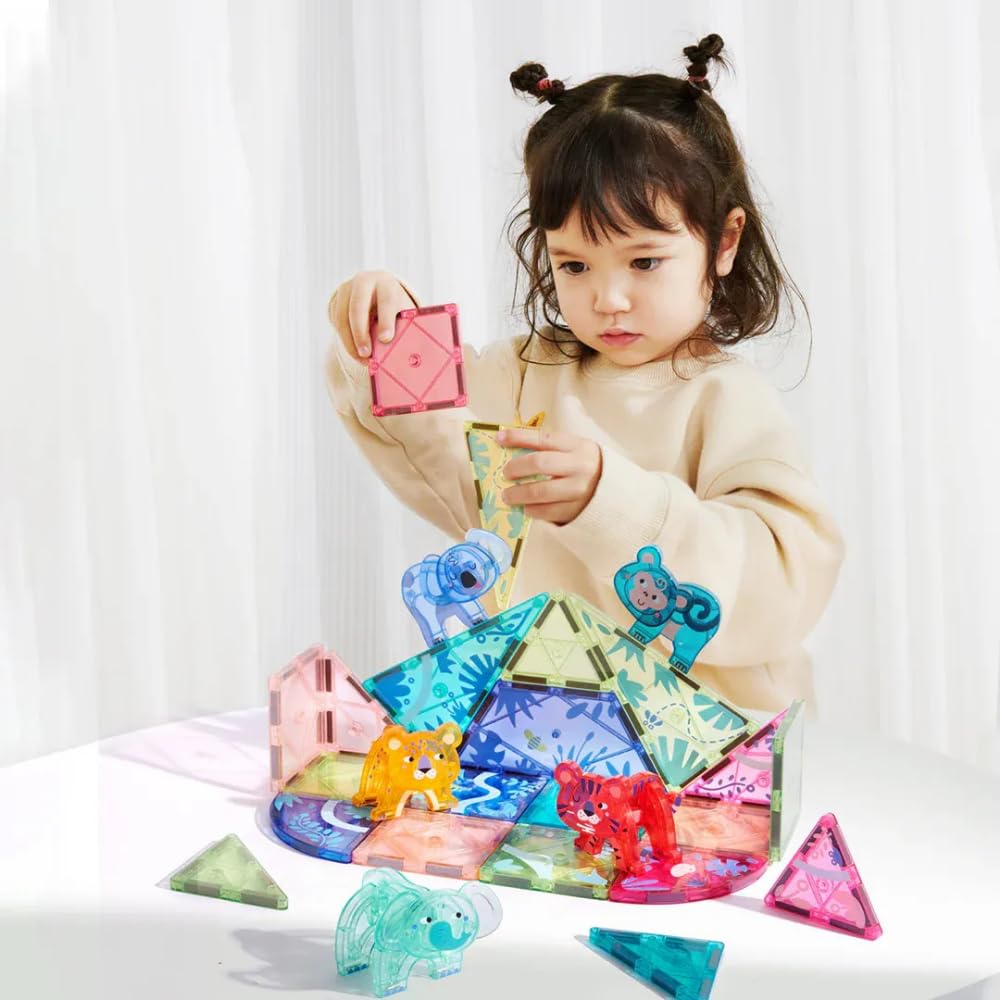 Mideer Juego de construcción magnética de colores, 40 unidades