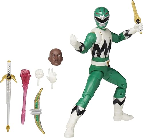 Power Rangers Lightning Collection Lost Galaxy - Figura coleccionable y accesorios de 5.9 in, color verde Ranger