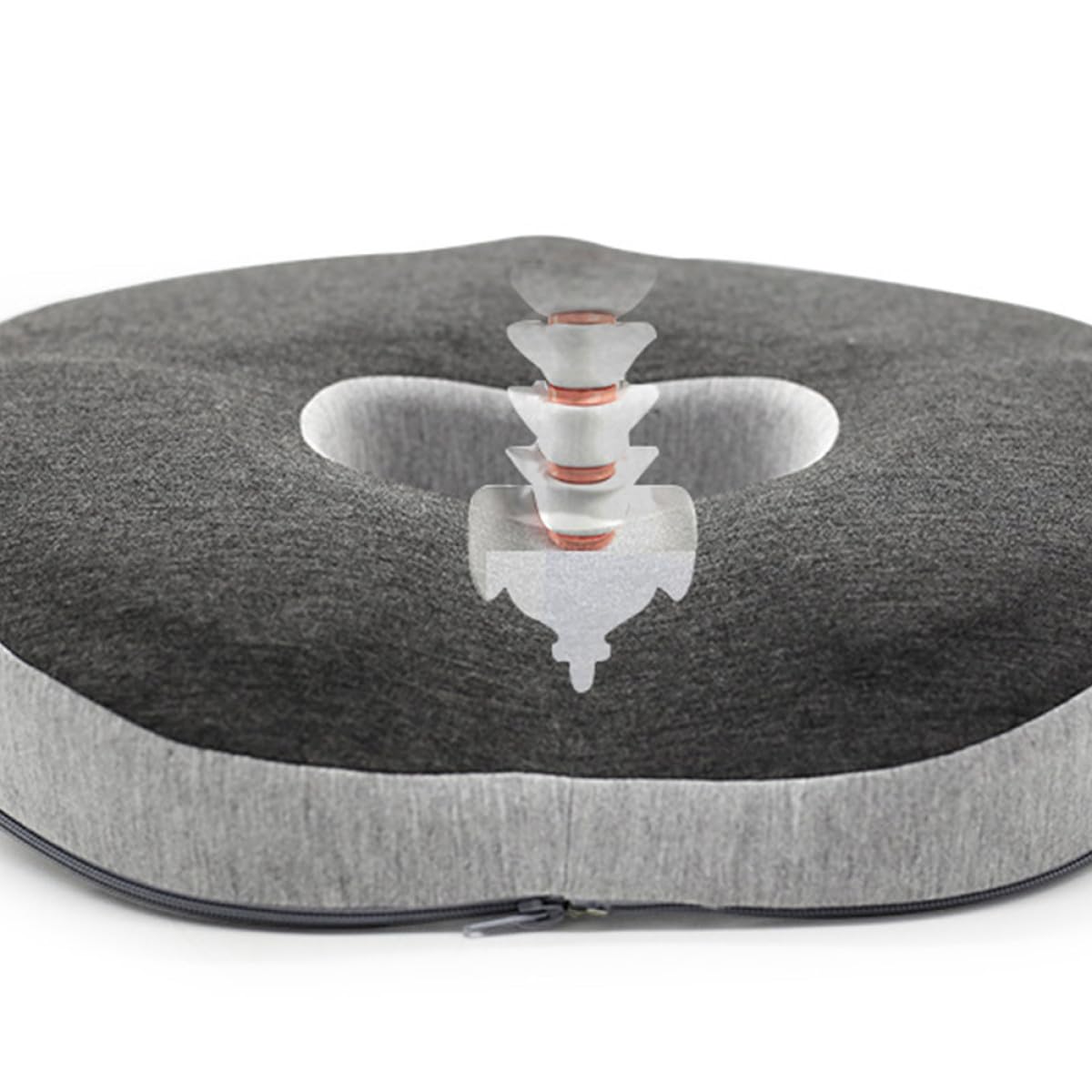 PLAFOPE Cojín Viscoelástico para Asiento de Coche y Silla de Ruedas, Alivio del Dolor y Comodidad Funda de Poliéster Transpirable para Uso Prolongado