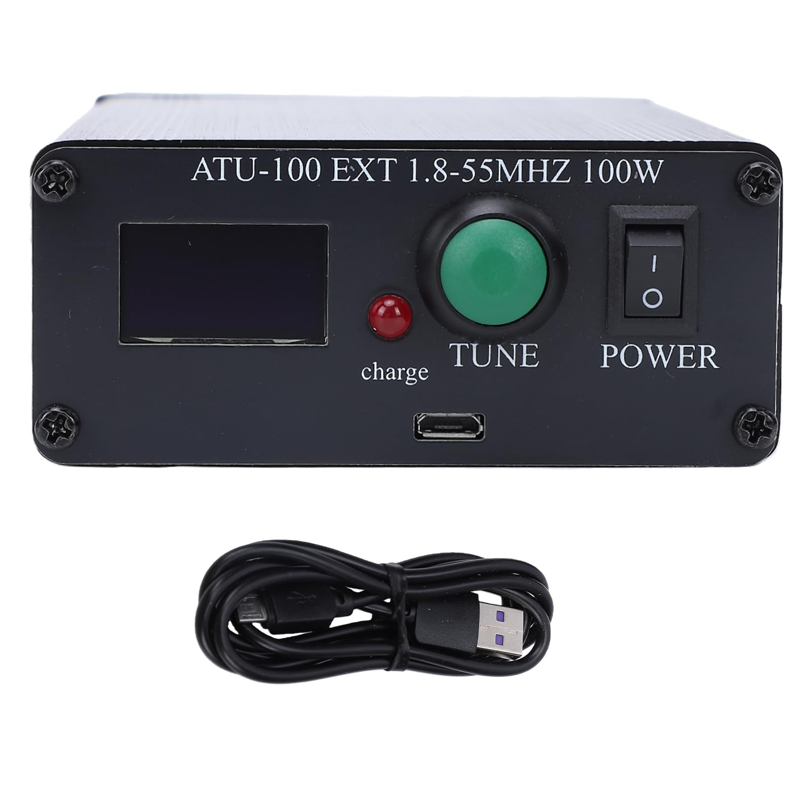 Fafeicy Automatischer Antennentuner 120 W, 1,8–55 MHz für Dipol- und