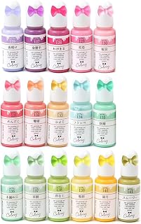 GreenOcean レジン着色剤 カラリー(ミルキーカラー2) 16色セット レジン着色用品 不透明 パステル UVレジン液 高発色 クラフト GreenOceanオリジナル♪ マカロンカラー 25555-G