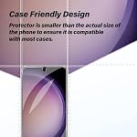 Galaxy S23 Plus Tempered Glass Screen Protector + Camera Lens Protector [ 2 + 2 Pack ][Case Friendly][Anti-Scratch][Ultrasonic Fingerprint Unlock] Clear HD Protective Film for Samsung Galaxy S23 Plus