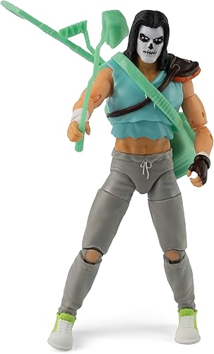 Miniatura 3 de The Loyal Subjects BST AXN Teenage Mutant Ninja Turtles Casey Jones Skull Face Figura de acción de 5 pulgadas con accesorios