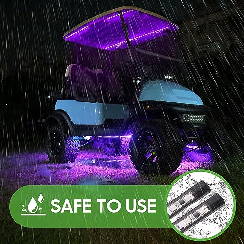 10L0L QHCA-F79-L-C 6Pcs Golf Cart Underbody Light Kit With Canopy Lights, Underglow Led Strip thumb #5