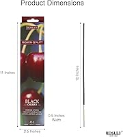 Vista 3 de Hosley Paquete de 120 varillas de incienso + paquete de 120 unidades (total 240), cereza negra, paquete a granel perfecto para el hogar, meditación