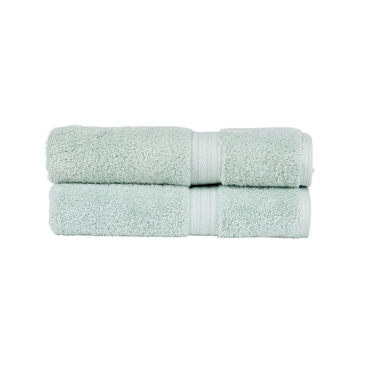 Christy Renaissance 2 Bath Towels Set | Eggshell | 100% Egyptian Cotton Pile | Luxuriously Soft and Super Absorbent | 675 GSM | Plush Fluffy and Long Lasting