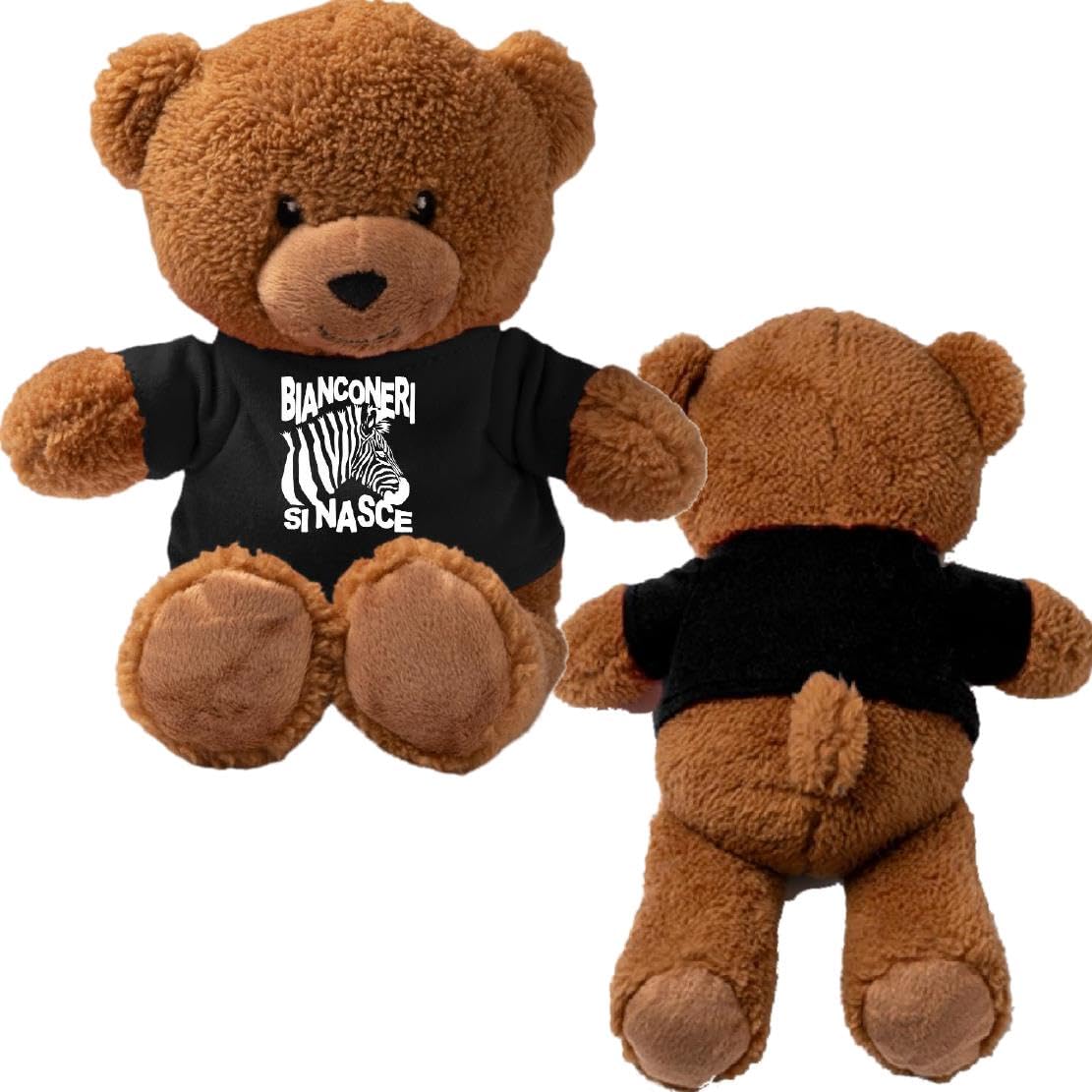 PELUSCIAMO Body Bianco Nero | Mamma Mi Ha Fatto Bello Bella Papa' Mi Ha Fatto Juventino |Calcio Tifosi Bianco Neri Bodi Neonato Calcio 100% Made in Italy PS 32764-010