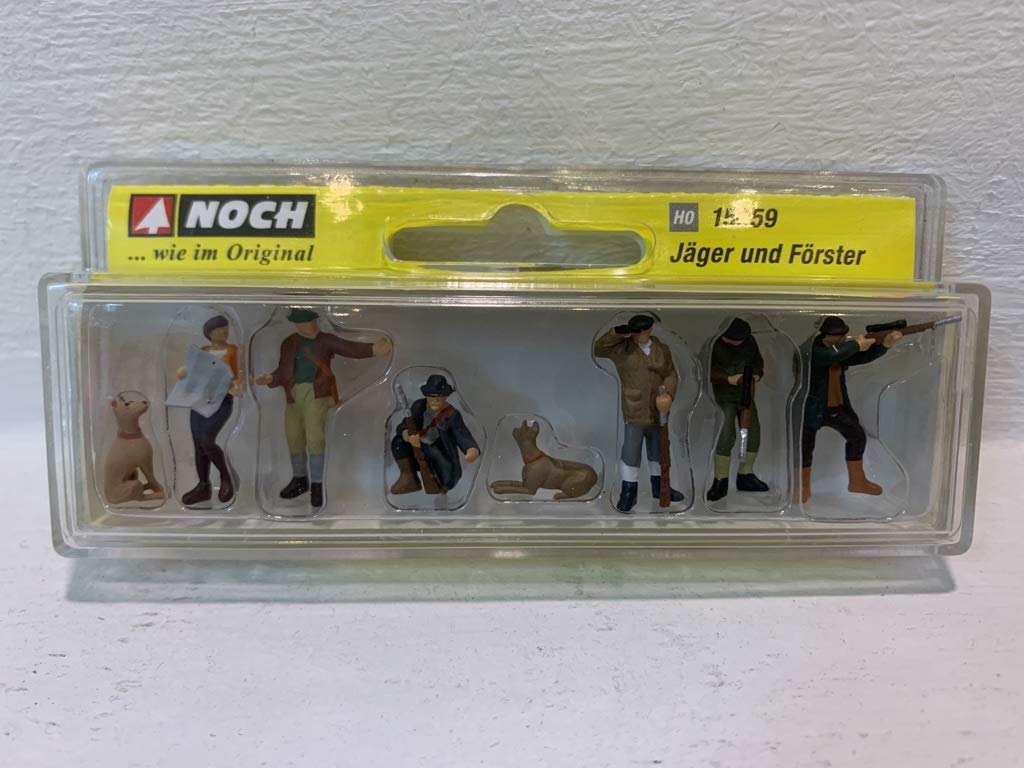 NOCH H0 Figurenset Schafe Scheren - Realistische Modellbahn-Figuren 1:87