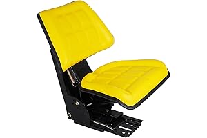 Universal Tractor Suspension Seat With Tilt for John Deere 5200 5210 5300 5310, Yellow