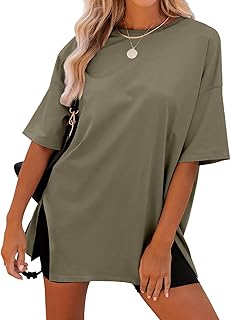 Women’s Summer Casual Short Sleeve Oversize Workout T-Shirt Tee Tops
