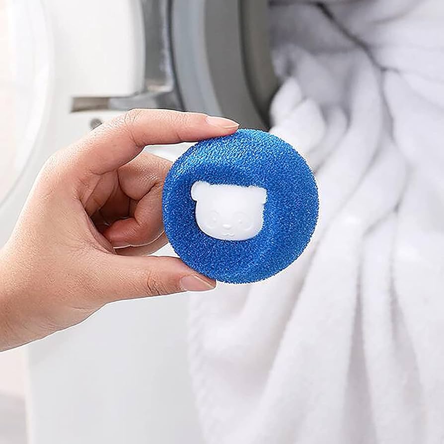 5-20PCS Washing Machine Lint Catcher Pet Hair Remover Bear Shape Laundry Ball Reusable Clothes Sofa Cat Dog Hair Cleaning Sponge