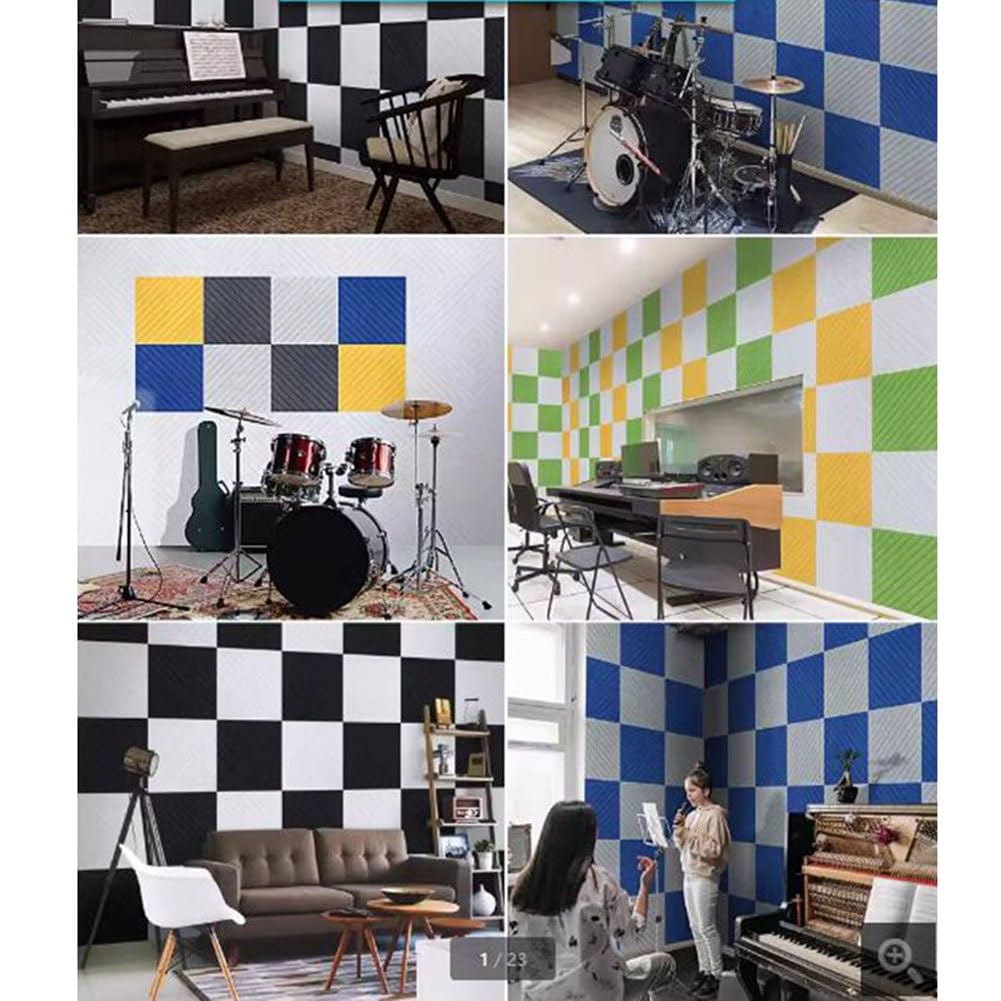Panele z pianki akustycznej Piankowe panele ścienne dźwiękochłonne, pianka ognioodporna o wysokiej gęstości i redukcji hałasu Studio Foam Panel(Purple)