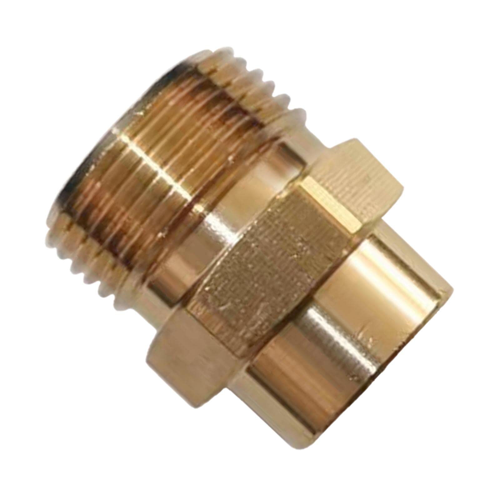 Pressure Washer Swivel Hose Adapter Connector FG1-4 to M22 Inner dia14mm|Brass Pressure Washer Connector Adapter F22 M22 1/4-image-21