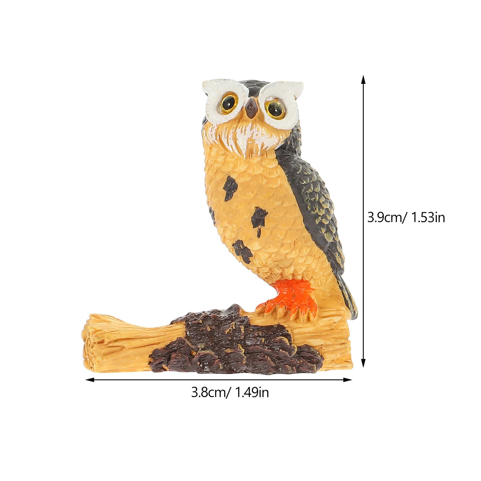 Figuras Decorativas de Búhos en Resina para Decoración de Jardín y Macetas, 7 Piezas Diseño Detallado y Estilo Natural para Decorar Espacios Varios Estilos