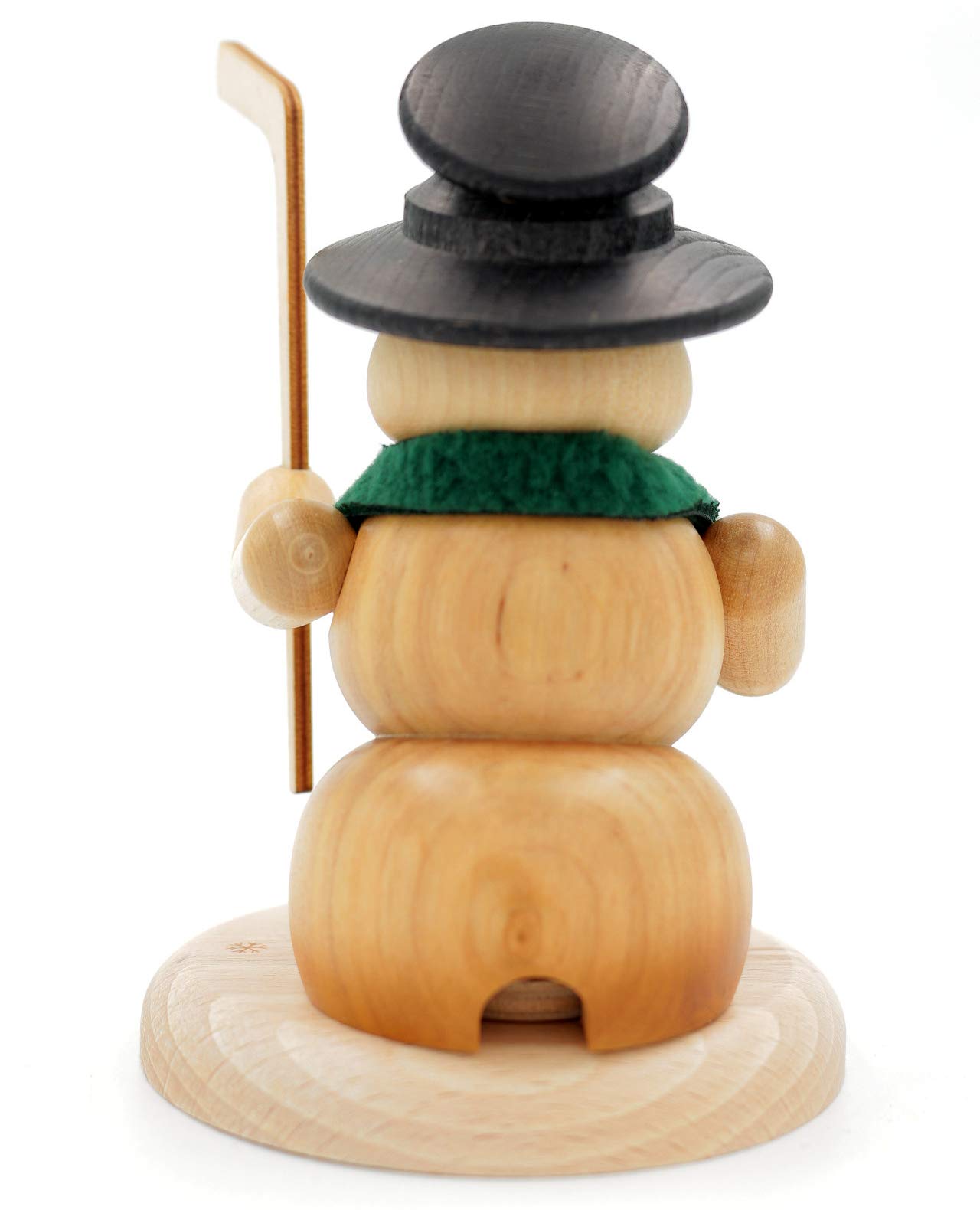 Kuhnert - Erzgebirgische Holzkunst Räuchermann Räucherfigur Schneemann 13cm - Eishockeyspieler