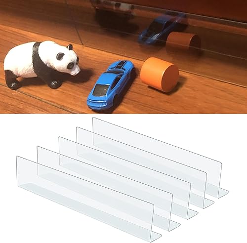 XIOBTQT Bloqueador de juguetes transparentes para debajo del sofá, bloqueador de juguetes transparentes para muebles, bloqueador ajustable debajo de