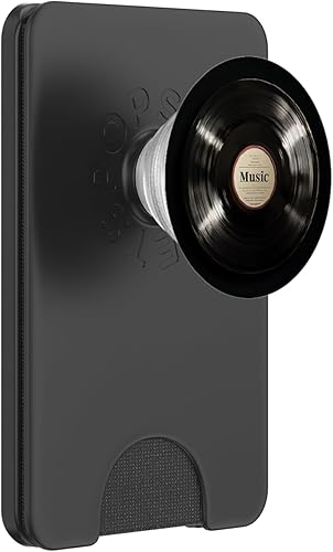 Red Vinyl Record Player Vinyl Collector Retro Music Lover PopSockets PopWallet for MagSafe