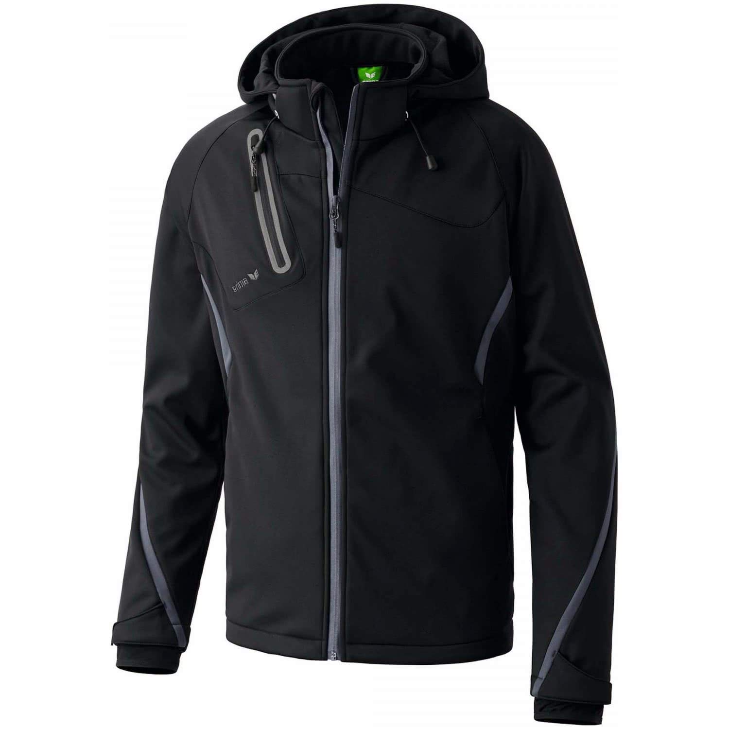 Erima Men's Softshell Jacket Function (906201), Black/Anthracite, XXL