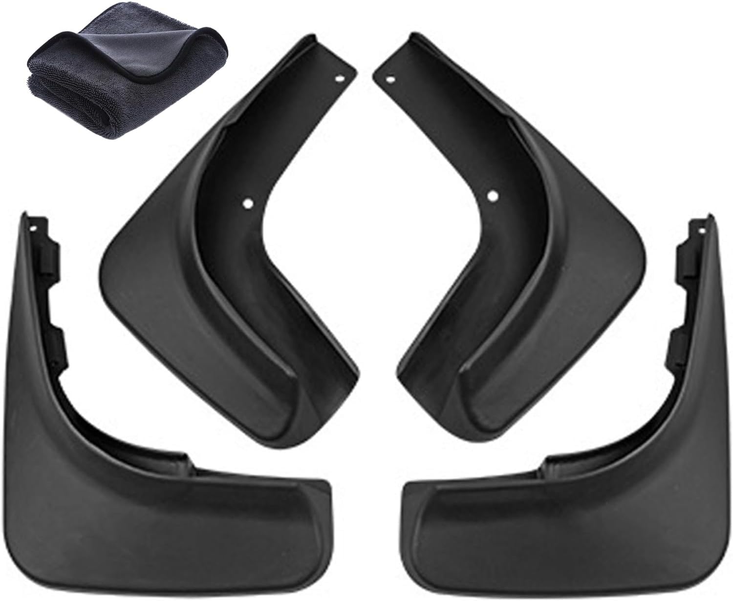 RSCBB 4 Pcs Car Mud Flaps Splash Guards for VW Golf 6, Easy Installation Mudguards Front Rear Mud Flaps Splashproof Waterproof Car Accessories