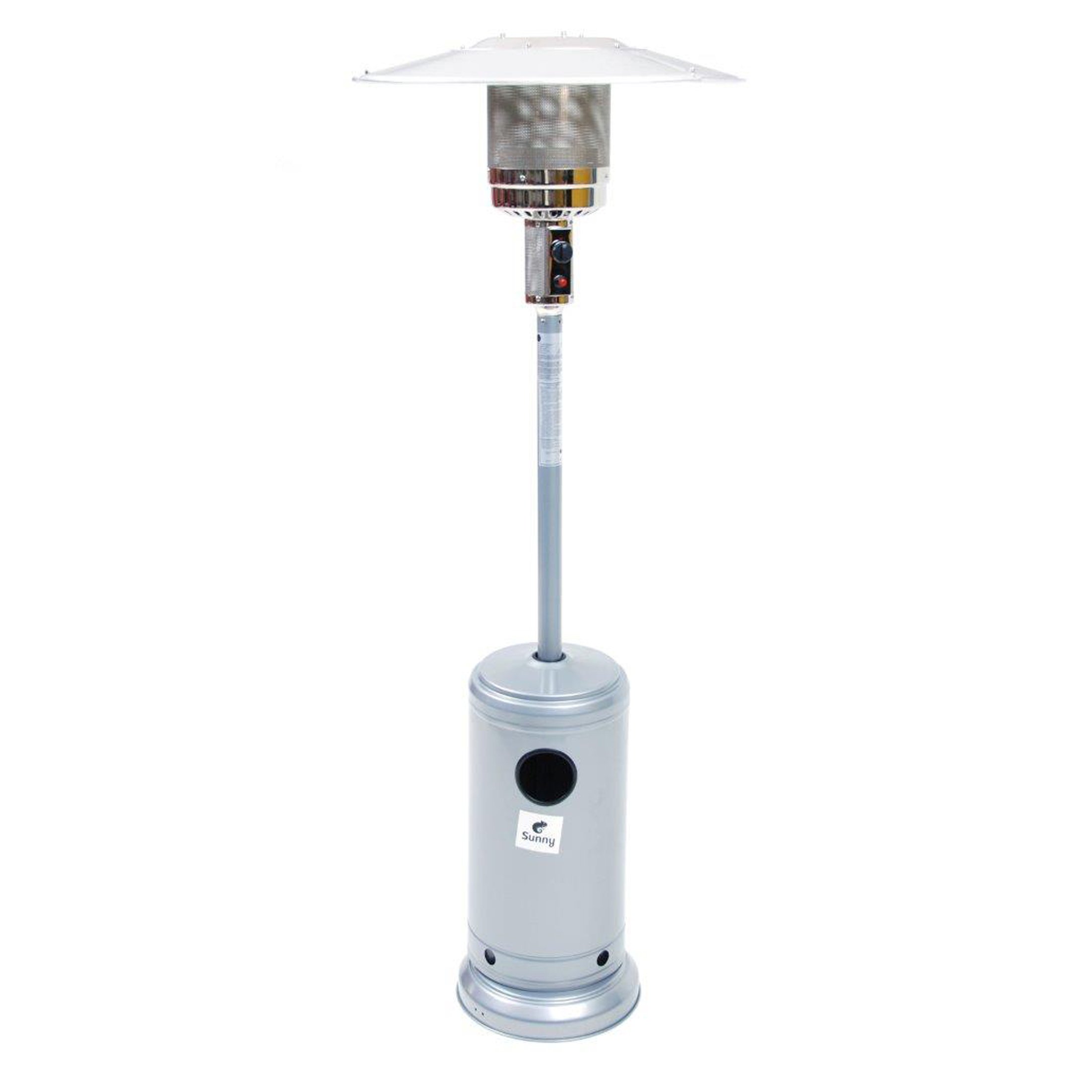 Sunny S46-03 Stufa Cilindro a Fungo GPL, 13.5W, Area di copertura 15-20 m2, Grigio