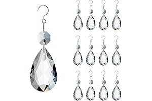 12pcs Crystal Suncatchers for Windows, Rainbow Maker Chandeliers