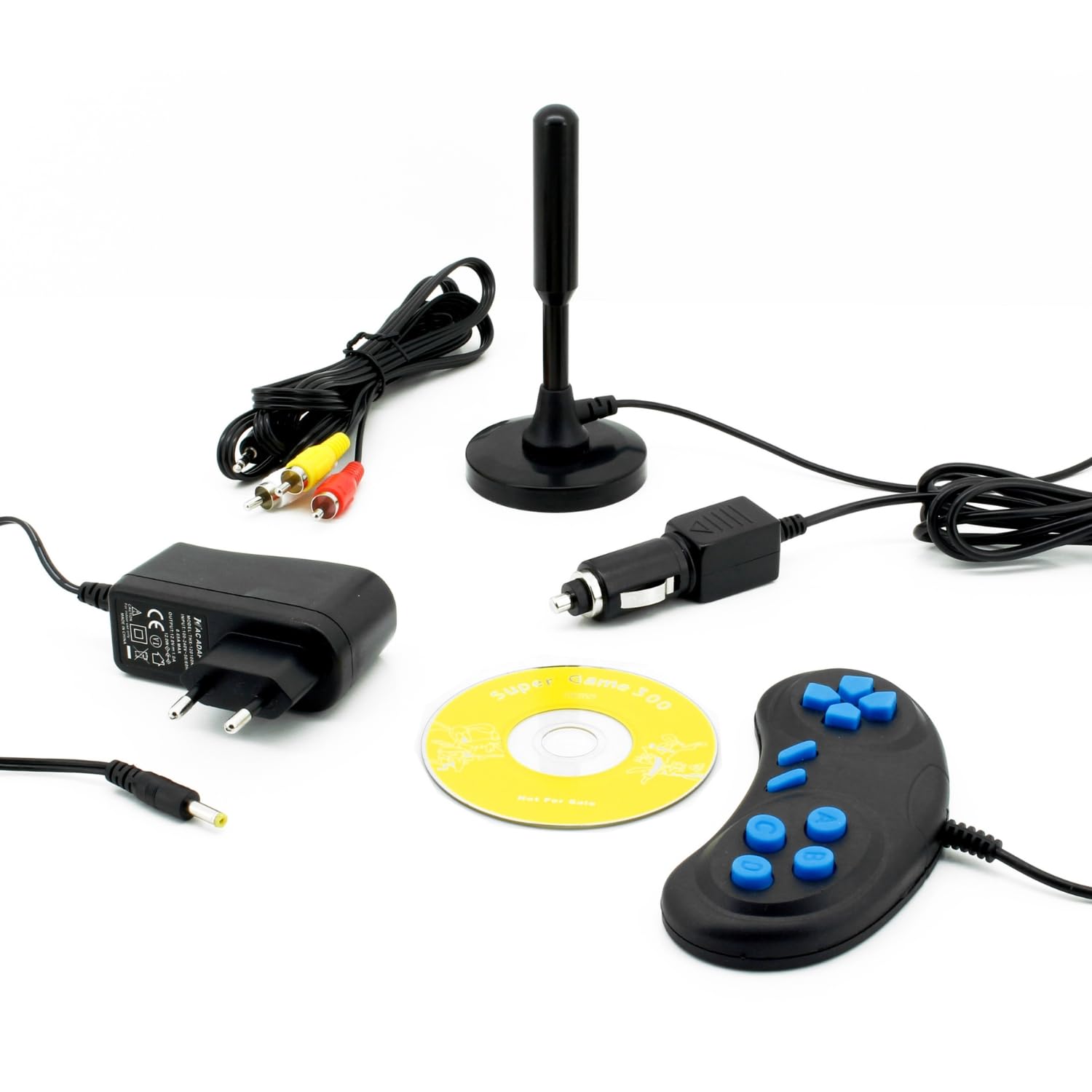 Soundmaster Lettore Dvd Portatile PDB1910SW con sintonizzatore DVB-T2 HD e Schermo TFT da 10,1 Pollici con 300 Giochi Inclusi