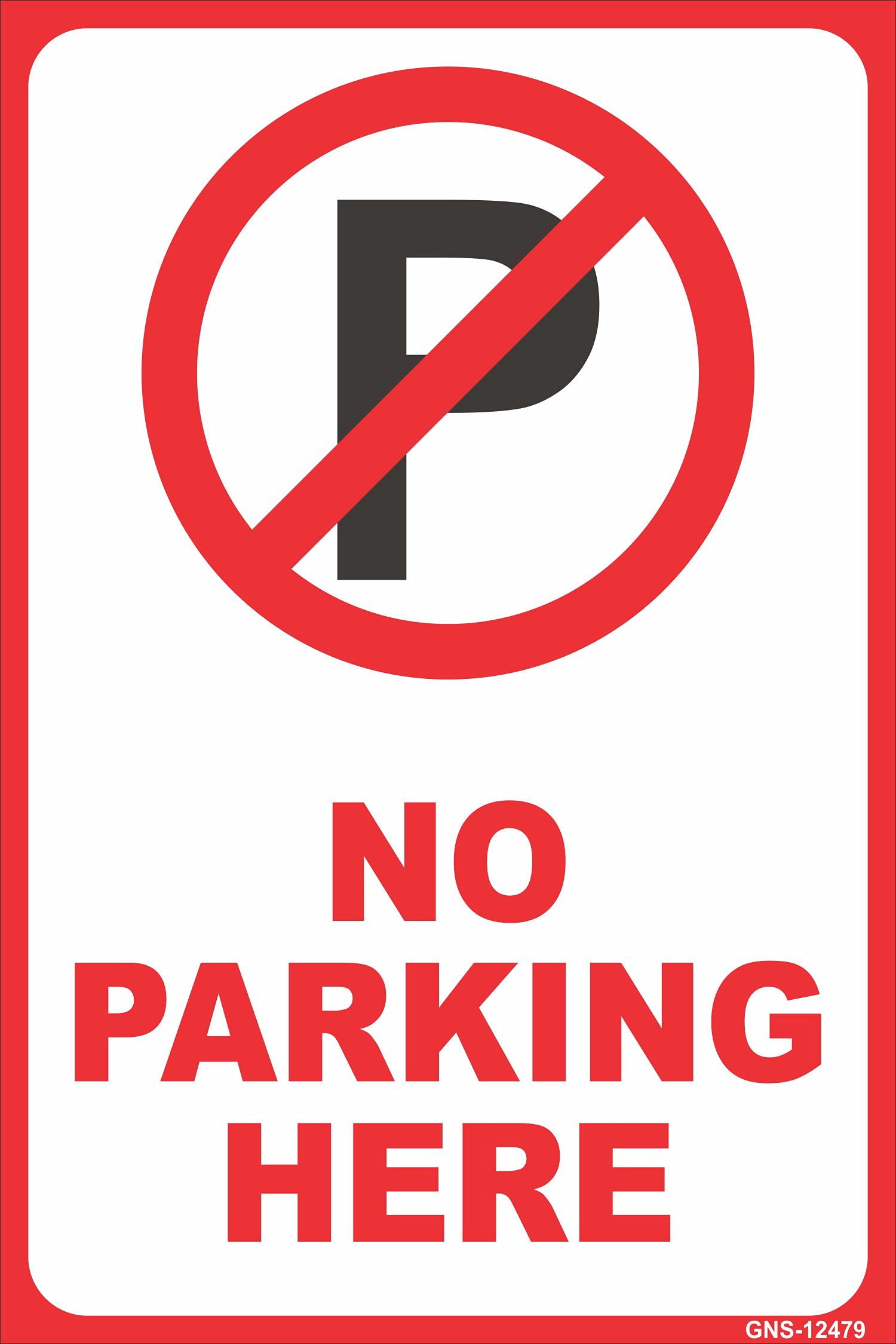 Buy Aditya Sign No Parking Here Sign Board for Office, Home, Industry