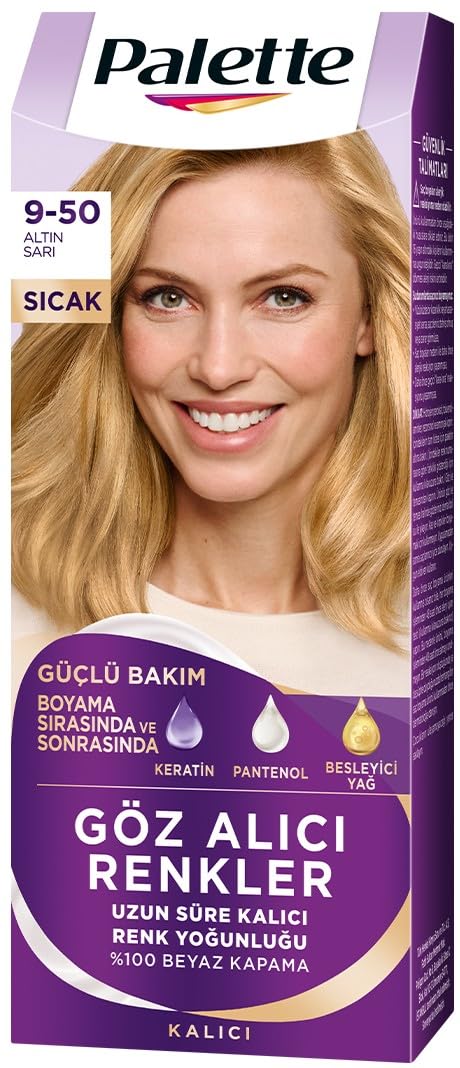 Palette Göz Alıcı Renkler 9-50 Altın Sarı Saç Boyası