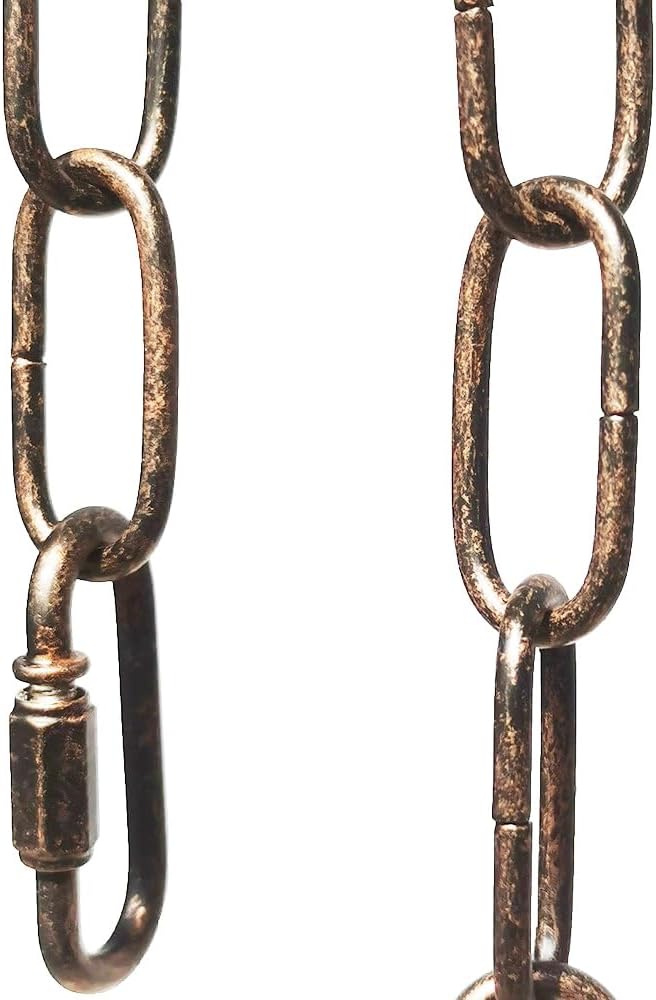 6ft Aged Bronze Finish Lighting Chain Industrial Style Deco Chain (3mm)