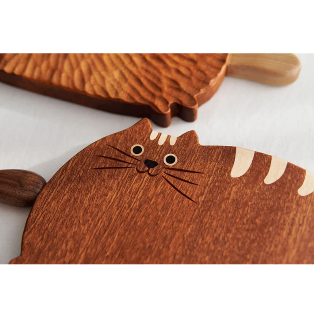 Tagliere Tagliere Premium Choing Board Tagliere in legno con gatto divertente Tagliere creativo e carino Choing Board con manici per vassoio da cucina per formaggi o vassoio di frutta Tagliere per int