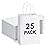 BagDream Small Gift Bags 25Pcs 5.25x3x8 Kraft White Paper Bags with Handles, for Small Gifts, Birthday, Wedding Party Favor, Retail Merchandise Paper Sacks