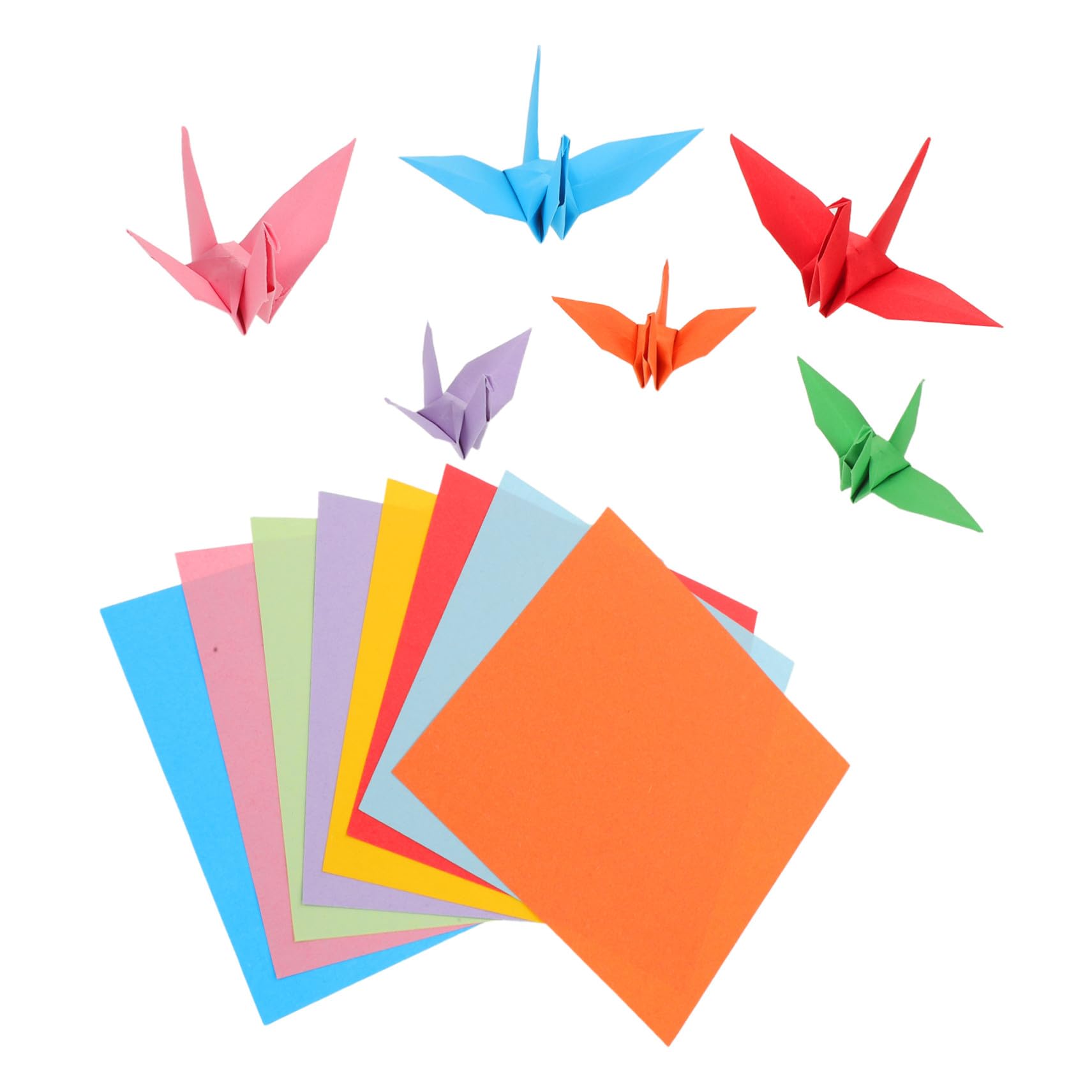 Papel de Origami Cuadrado para Niños, 10 Bolsas, Colorido