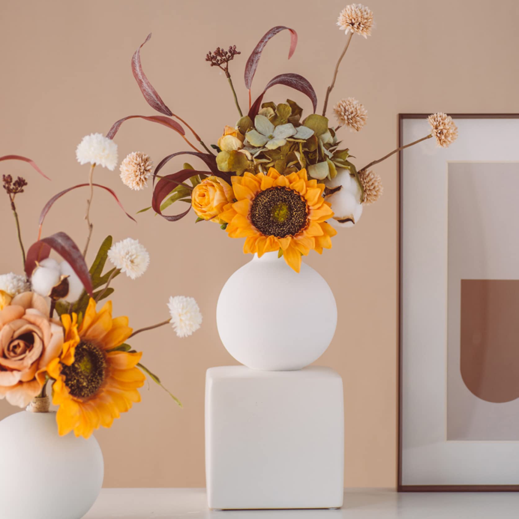 Amazon｜インテリア フェイクフラワー 造花 アートフラワー 枯れない花